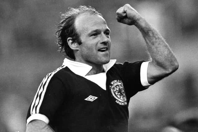 Archie Gemmill celebrates after scoring the winner for Scotland against the Netherlands in the 1974 World Cup. Picture: SNS Group