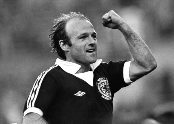 Archie Gemmill celebrates after scoring the winner for Scotland against the Netherlands in the 1974 World Cup. Picture: SNS Group