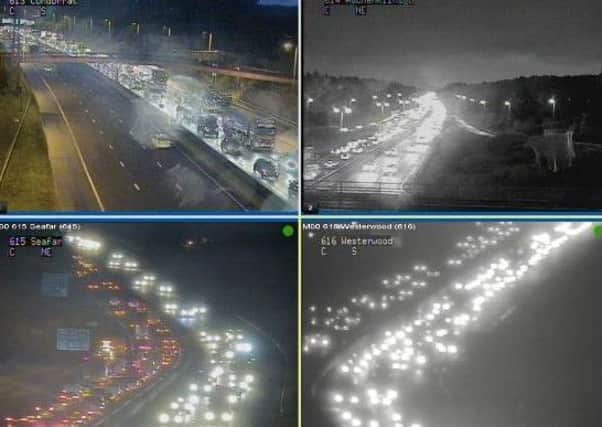 Drivers have been warned to expect major tailbacks. Pic; Traffic Scotland