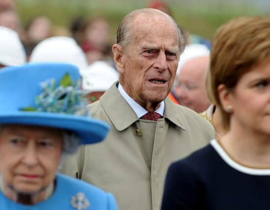 The Queen, Prince Phillip and Nicola Sturgeon at the opening of the Queensferry Crossing. Picture: Lisa Ferguson