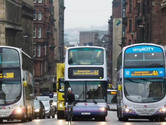 Buses will be targeted first for restrictions in Glasgow's low emission zone. Picture: John Devlin