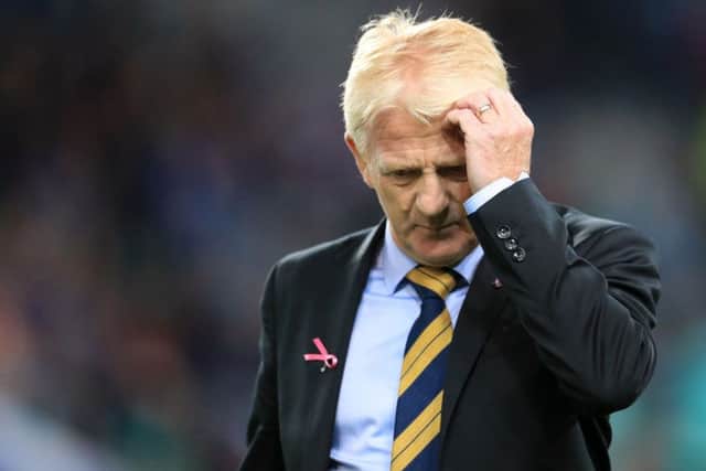 Came up short: Gordon Strachan blamed genetics for Scotland's exit. Picture: PA