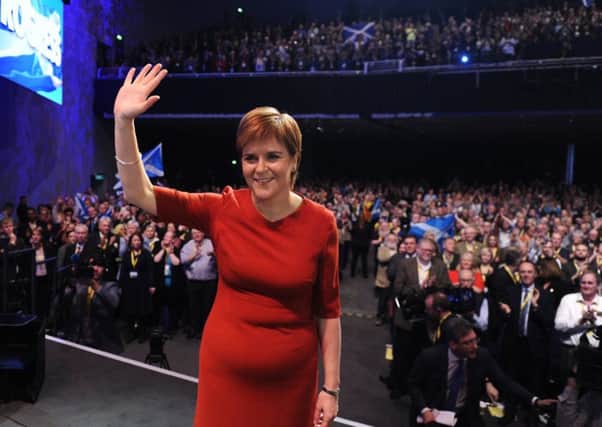 Nicola Sturgeon at the SNP conference.