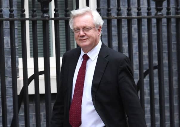 Brexit Secretary David Davis arrives at 10 Downing Street Picture; PA