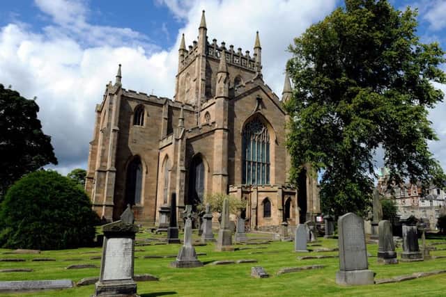 Dunfermline Abbey. VisitScotland is to close its tourist information office in the town - the ancient royal capital of Scotland. Picture: Lisa Ferguson/TSPL