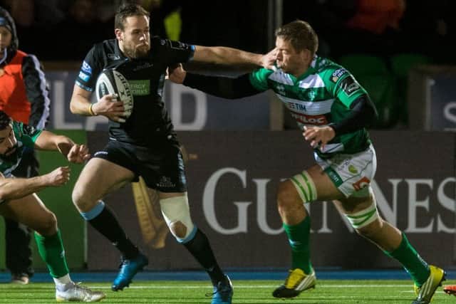 Ruaridh Jackson has played in all six of Glasgow's Guinness Pro14 victories this season. Picture: SNS/SRU