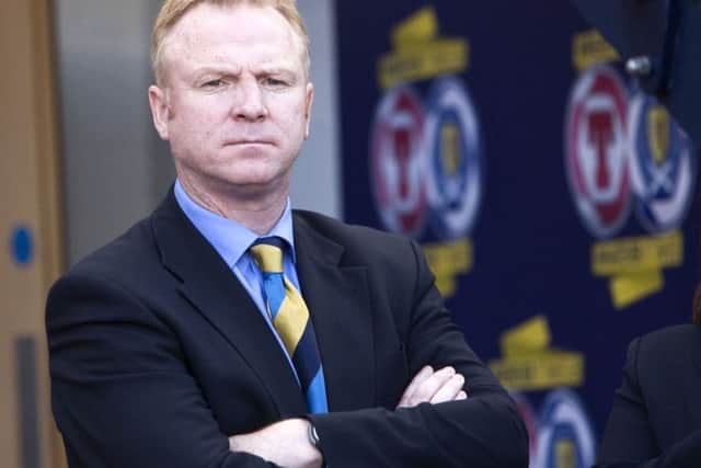 Scotland manager Alex McLeish pictured ahead of Scotland's 3-1 win over the Ukraine in October 2007. Picture: SNS Group