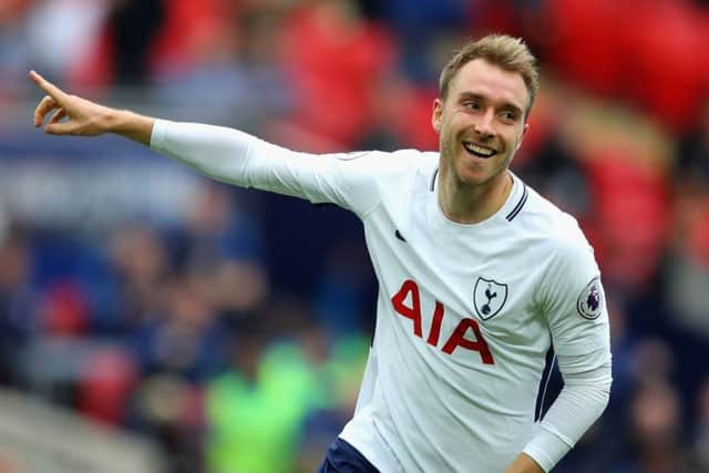 Christian Eriksen netted Tottenham's winner as the North London side finally won a league match at Wembley. Picture: Getty