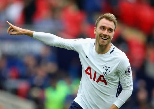 Christian Eriksen netted Tottenham's winner as the North London side finally won a league match at Wembley. Picture: Getty