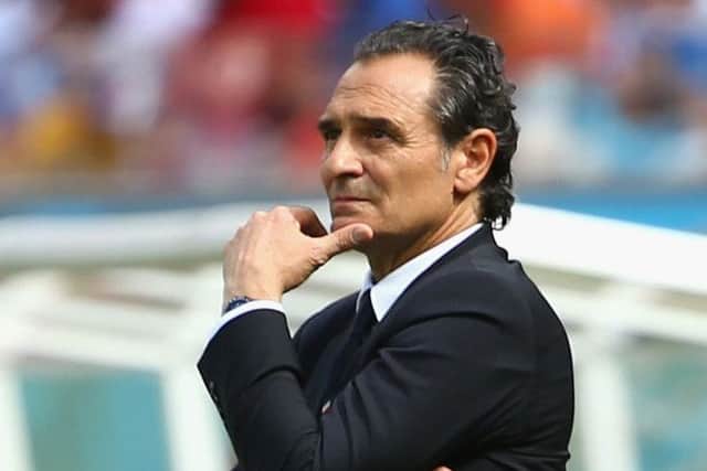 The next Scotland boss? Cesare Prandelli looks on during the 2014 World Cup match between Italy and Costa Rica. Picture: Getty Images