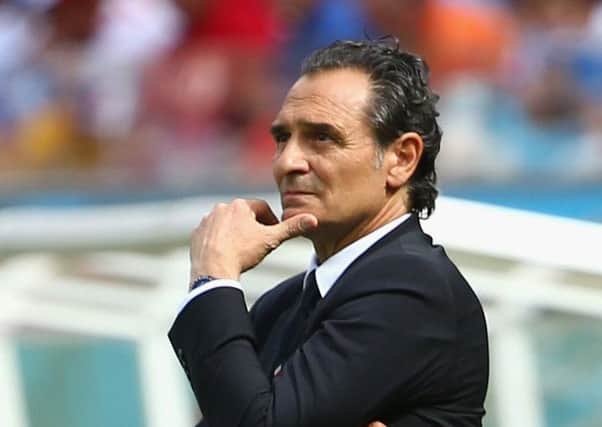 The next Scotland boss? Cesare Prandelli looks on during the 2014 World Cup match between Italy and Costa Rica. Picture: Getty Images