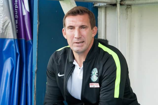 Alan Stubbs led Hibs to Scottish Cup glory. Pic: SNS