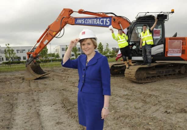 Nicola Sturgeon at the unveiling of the project. Picture: Contributed.