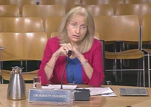 Dr Kirsty Hughes. Picture: Scottish Parliament