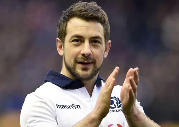 Injury blow: Greig Laidlaw. Picture: Ian Rutherford