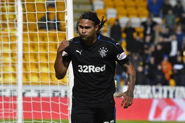 Carlos Pena netted twice in the 3-0 win over St Johnstone last week. Picture: SNS