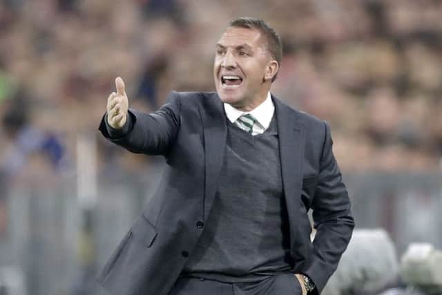 Celtic's head coach Brendan Rodgers. Picture: AP