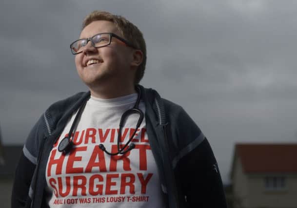 Trainee cardiologist Dr Stuart Hutchison, 30, who has survived heart surgery. Picture SWNS