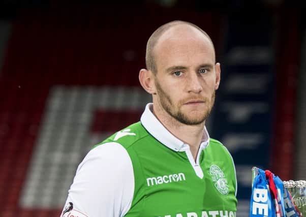 David Gray is convinced Hibs will hold their own at Hampden. Picture: SNS.