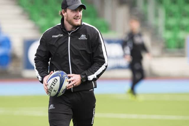 Stuart Hogg takes part in a Glasgow Warriors training session at Scotstoun. Picture: SNS Group/SRU