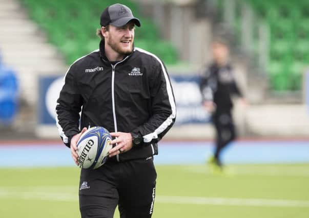 Stuart Hogg takes part in a Glasgow Warriors training session at Scotstoun. Picture: SNS Group/SRU