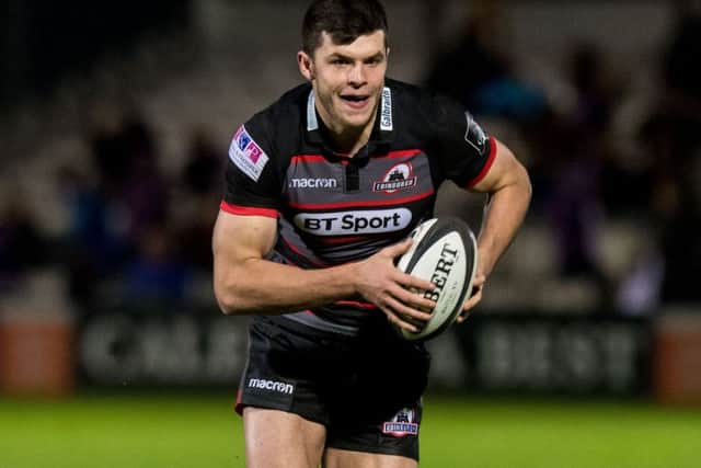 Blair Kinghorn in action at Myreside in the victory over Benetton Treviso last month. Picture: SNS Group