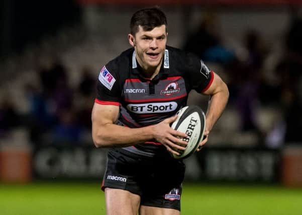 Blair Kinghorn in action at Myreside in the victory over Benetton Treviso last month. Picture: SNS Group