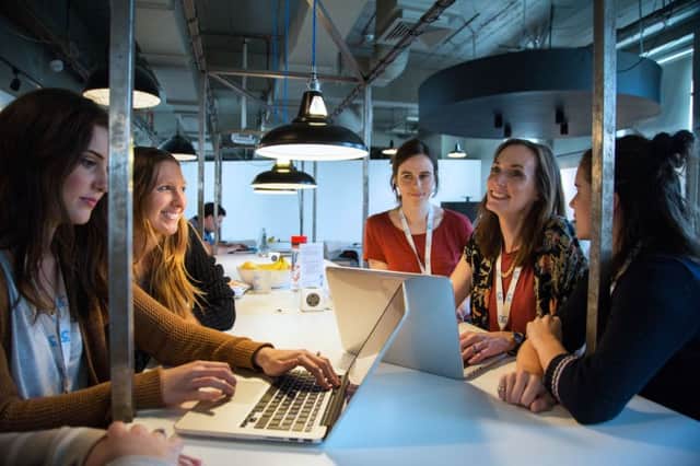 Students at CodeClan's base in Edinburgh. Graduates of the training academy are increasingly finding work in fintech