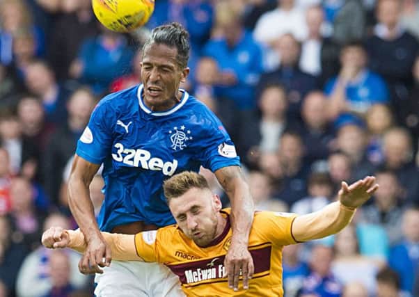Bruno Alves against Louis Moult should be a right ding-dong battle. Picture: SNS