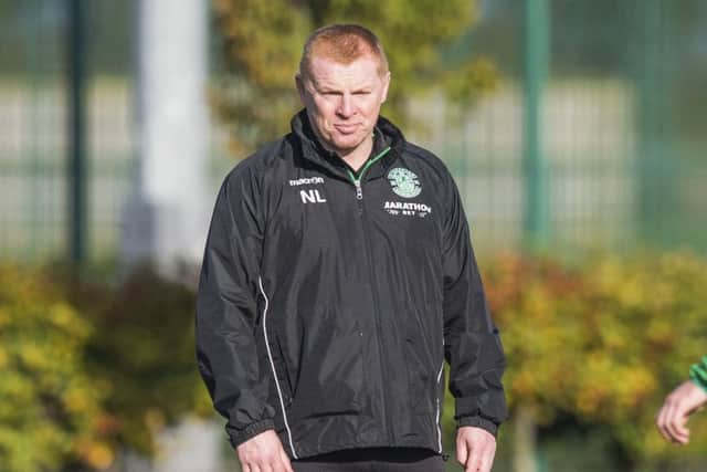 Neil Lennon wants to make the BT Sport advertisers eat their words. Picture: SNS.