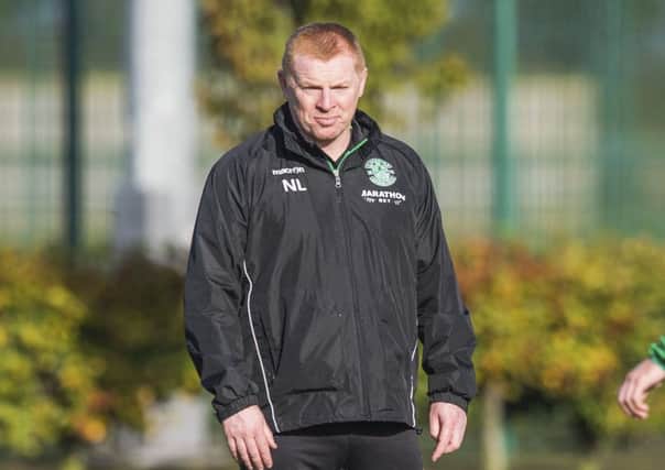 Neil Lennon wants to make the BT Sport advertisers eat their words. Picture: SNS.