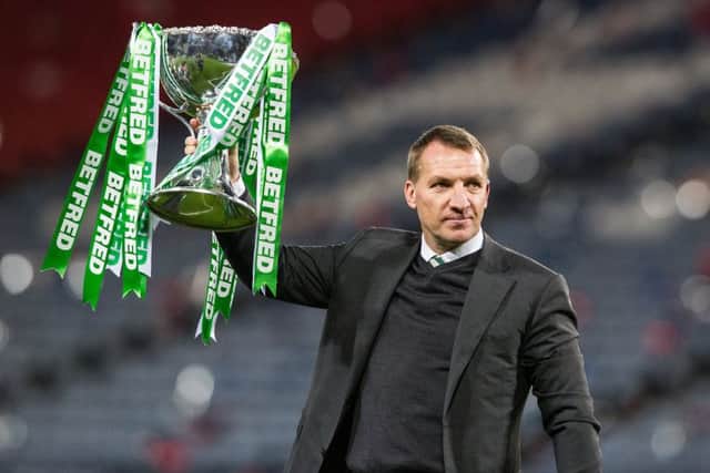 Brendan Rodgers inists the Betfred Cup is the 'most important' trophy. Picture: TSPL