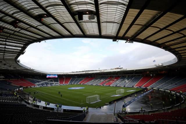 Celtic are unhappy with Hibs for failing to sell their full allocation with 10,000 empty seats expected at Hampden Park. Photo credit should read: Jane Barlow/PA Wire