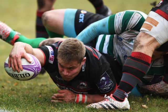 Edinburgh prop Murray McCallum, on the replacements bench due to Alan Dells injury, was called on after the break and scored two tries in the space of six minutes. Photograph: David Gibson/Fotosport