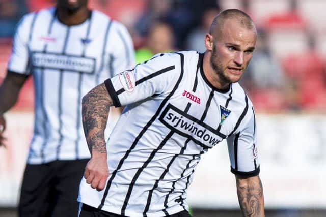 Kallum Higginbotham in action for Dunfermline. Picture: SNS/Sammy Turner