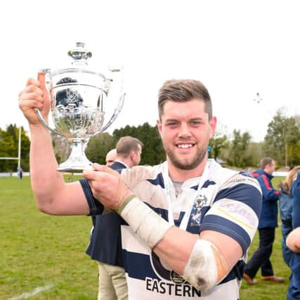 Jack Turley scored a hat-trick but it wasn't enough to overcome Melrose. Picture: SNS.