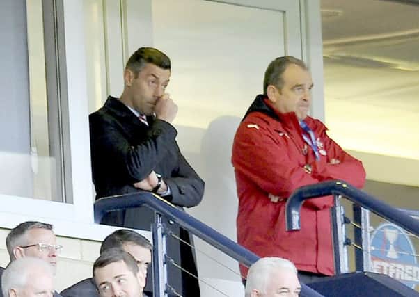 Pedro Caixinha was sent to the stands during Rangers' Betfred Cup semi-final defeat to Motherwell. Picture: Michael Gillen