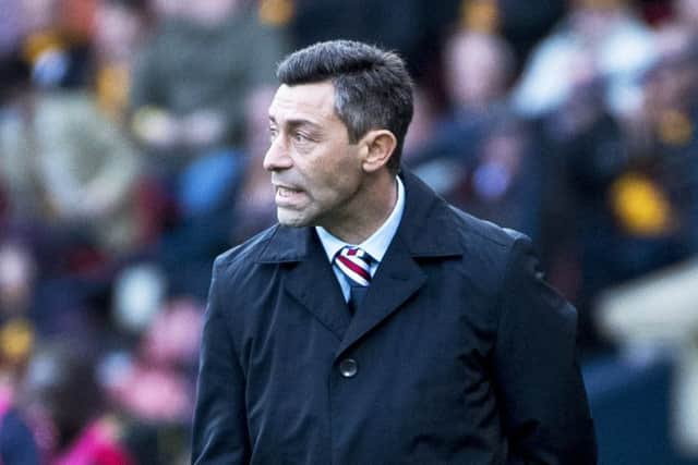 Rangers manager Pedro Caixinha on the touchline during his side's defeat by Motherwell in the Betfred Cup semi-final at Hampden.