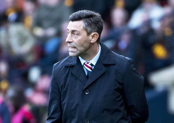 Rangers manager Pedro Caixinha on the touchline during his side's defeat by Motherwell in the Betfred Cup semi-final at Hampden.