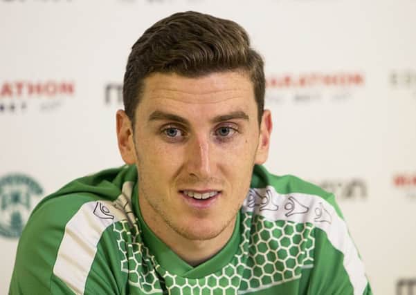 Paul Hanlon will never forget his derby goal at Tynecastle. Picture: SNS.