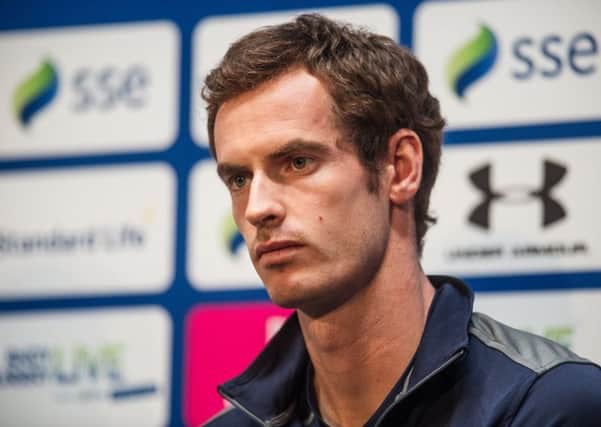 Andy Murray is itching to get back to competing. Picture: John Devlin