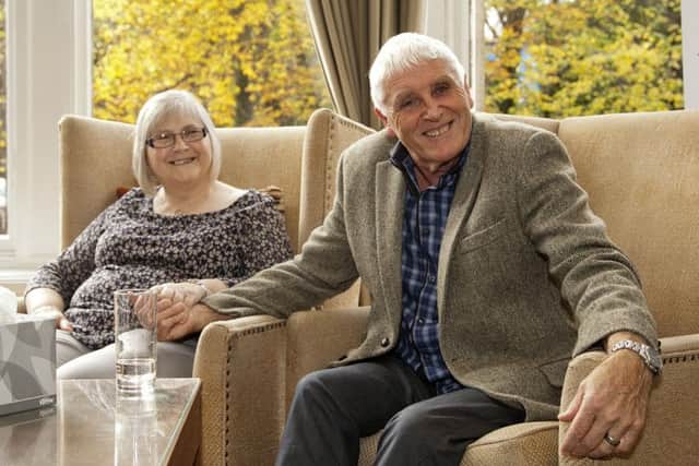 Lottery winners Tommy and Linda Parker celebrate their win. Picture: Al Linford