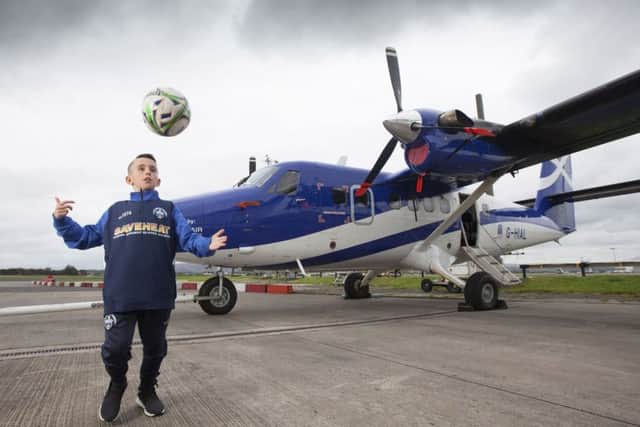 10-year-old Matthew Davidson has been making a 320-mile round-trip from Barra to train with Morton. Picture: PA