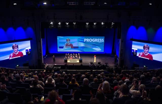 Nicola Sturgeon addresses the SNP conference in 2017. Picture: John Devlin