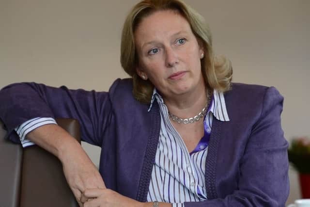 Jayne-Anne Ghadia, chief executive, Virgin Money,  Pic: Neil Hanna