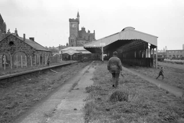 The remains of Fraserburgh station in the late 1970s. The town lost its passenger rail link in 1965. Picture: John Macintyre/Wikicommons