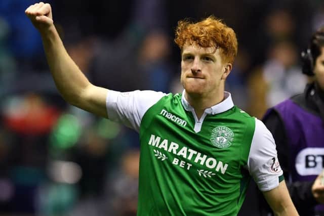 Matchwinner Simon Murray celebrates at full time. Picture: Craig Williamson