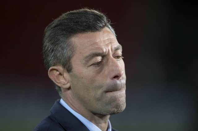 Rangers manager Pedro Caixinha is under severe pressure. Picture: PA