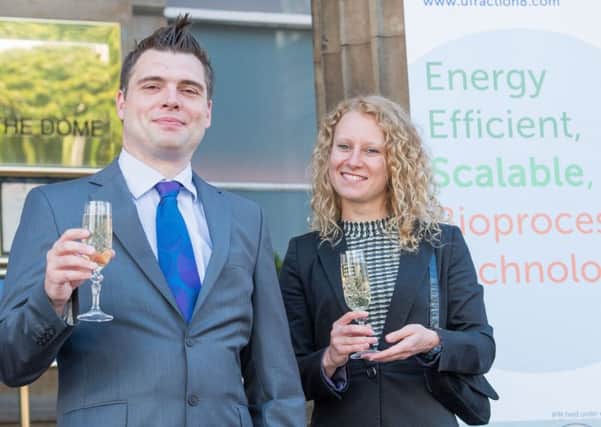Brian Miller and Monika Tomecka of UFraction8 who won the first Murgitroyd prize