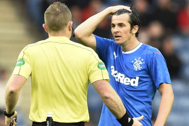 Joey Barton spent a short time at Rangers last season. Picture: PA